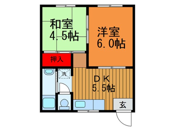 ファミリーハイツの物件間取画像